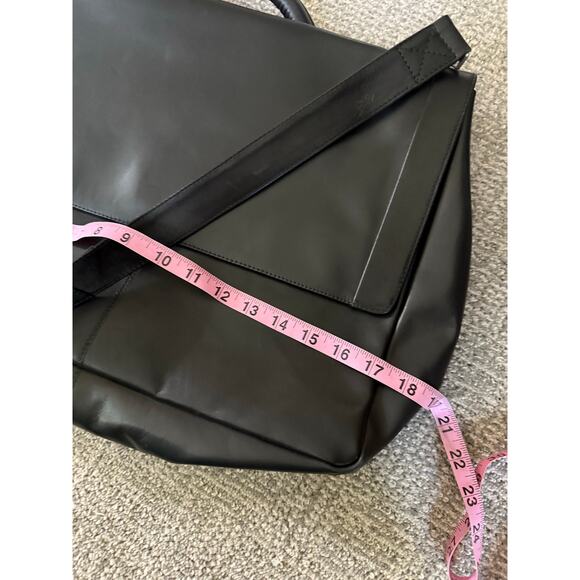 Kenneth Cole leather double side brief case laptop crossbody top handle 18X13 - Picture 11 of 12